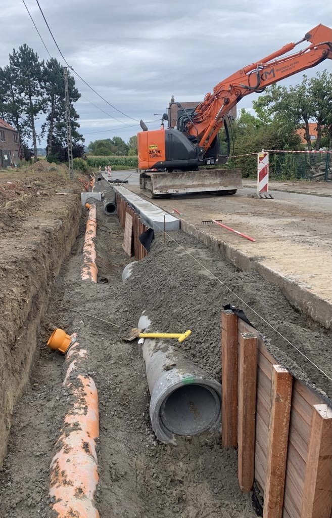 Travaux d'égouttage