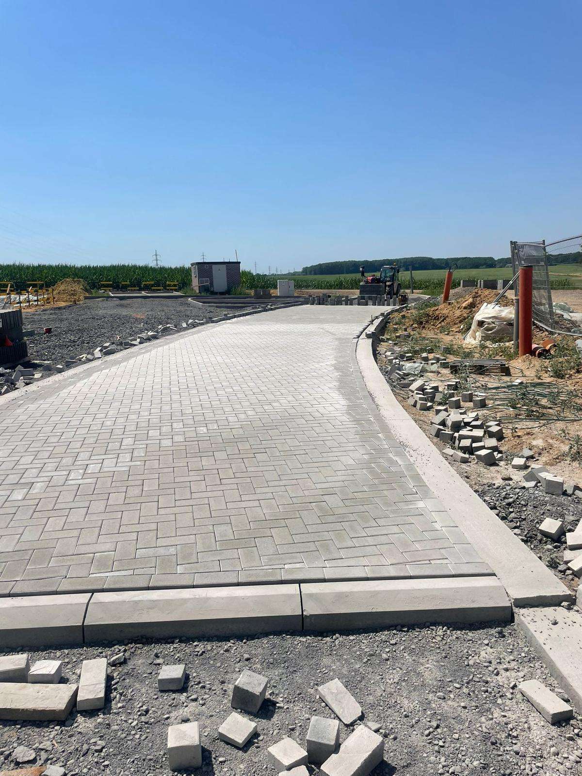 Création allée en pavés